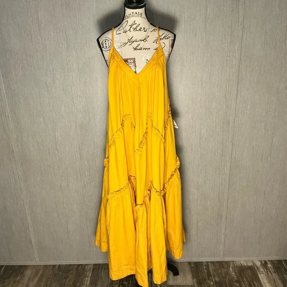 Free People Golden Maxi Dress Size SP - Picture 12 of 12